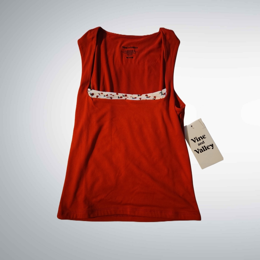 Vine and Valley Red Sleeveless Top